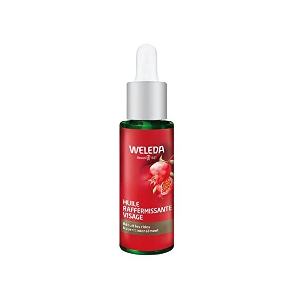 Weleda - Huile Raffermissante Visage à la Grenade Bio - Booster Antioxydant - Flacon Pipette 30 ml