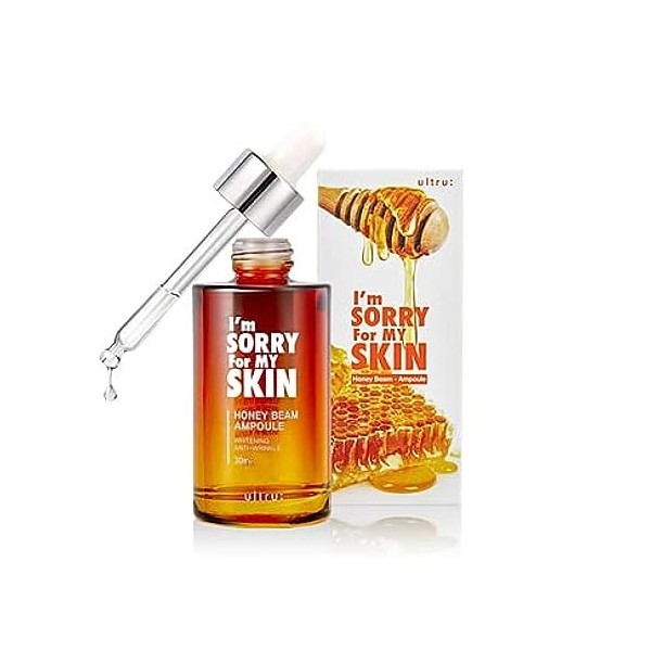 Im Sorry For My Skin Honey Beam Ampoule 30ml | Sérum anti-rides éclaircissant hydratant en Ampoule qui élimine les problèmes