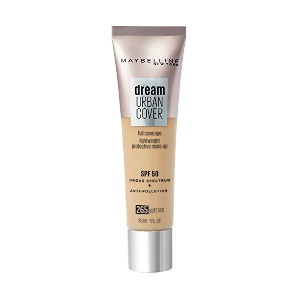 Maybelline New York - Perfecteur de Teint - Protection Anti-UV & Anti-Pollution - Dream Urban Cover - Teinte : Soft Tan 265 