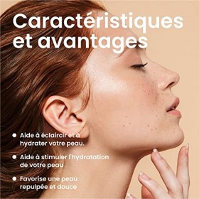 PORTION Serum Hydratant Visage - 30ml - 1,5% Acide Hyaluronique & 1% Acide Polyglutamique - Bio, Vegan & Sans Cruauté - Non P