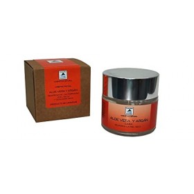 Crème pour le visage anti-rides avec Aloe Vera 100% des îles Canaries et huile d Argan - raffermissant émollient anti-âge - 
