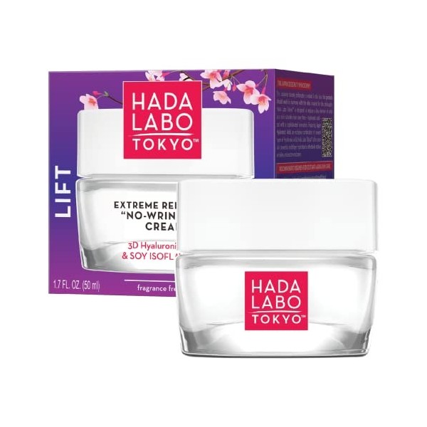 Hada Labo Tokyo Skincare Anti Aging Cream Women 50 ml - Crème de Jour et Crème de Nuit au Collagène et Rétinol pour les Soins