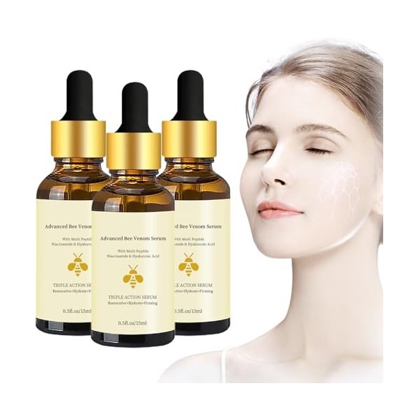 Vintesse Advanced Bee Venom Serum - Vintesse Bee Serum, Vintesse Serum, Anti-Aging Bee Venom Serum, Hyaluronic Acid Moisturiz