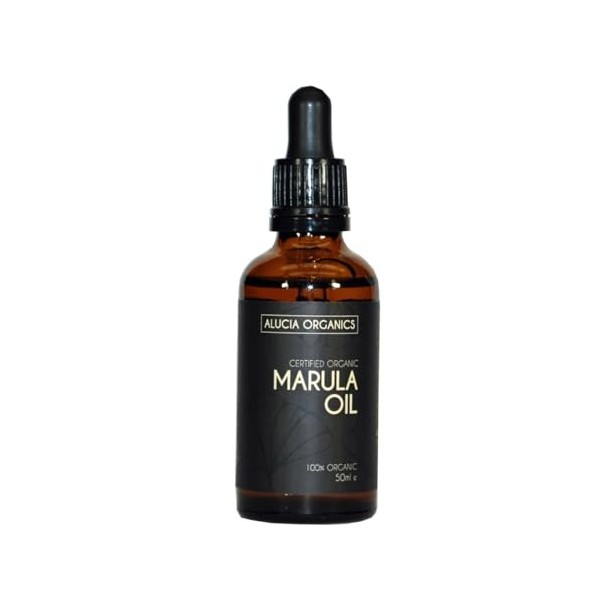 Huile de marula Marula Oil certifiée bio de Alucia Organics 50ml - pur, naturel, pressé à froid, végétalien, pour la peau, 