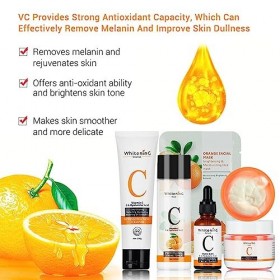 Sérums à la vitamine C pour le visage - 5 pièces/sérums à la vitamine C pour les taches brunes du visage,Vitamine C Produits 