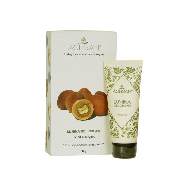 ACHSAH Lumina Gel Cream Brightening Nourishing Nourishing Mangongo Oil Combined | Combattre les dommages causés par les radic