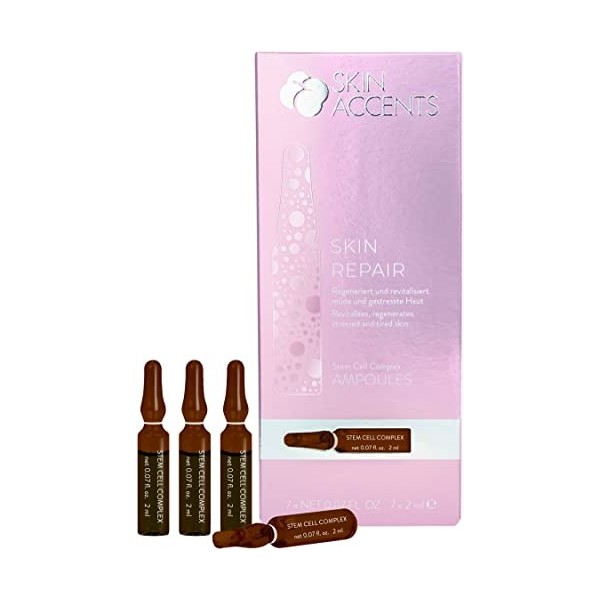 Inspira Skin Accents Stem Cell Complex Ampoules raffermissement de la peau pour une peau jeune