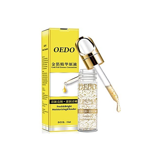 OEDO Feuille Dor Transparent Liquide Hydratant Sérum Raffermissant Du Visage Anti-âge Essence Anti-rides Blanchissant Produi