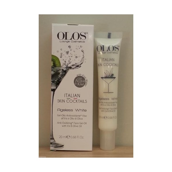 Olos Italian Skin Cocktails - AGELESS WHITE Gel Huile Antioxydante 20ml - Iris et Huile dOlive