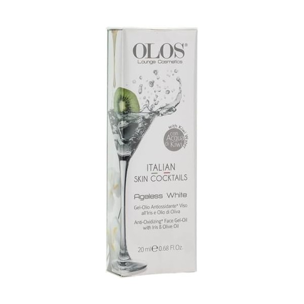 Olos Italian Skin Cocktails - AGELESS WHITE Gel Huile Antioxydante 20ml - Iris et Huile dOlive