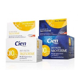 Lot de 2 Cremes Anti-rides Crème de nuit 50 ml + Creme de Jour 50 ml - avec la Coenzyme Q10, lacide hyaluronique, et vitam