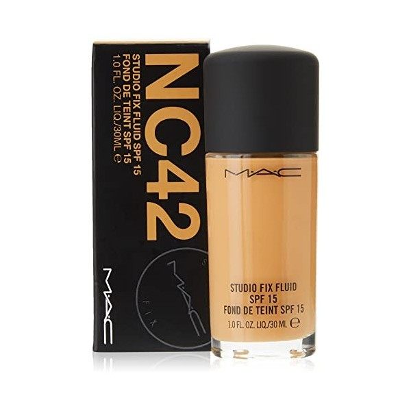 MAC Studio Fix Fluid SPF 15 Fond de Teint Mat Naturel Tonalité NC42 30 ml