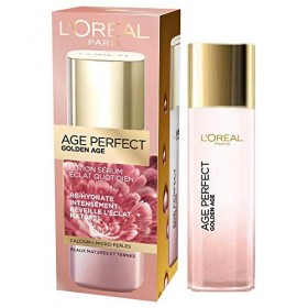 LOréal Paris - Lotion Sérum Visage Éclat & Anti-Âge - Hydratation Intense & Teint Éclatant - Enrichi en Calcium et Micro-Per