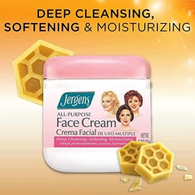 Jergens Crème pour le visage à multiples usages - Nettoie en profondeur, adoucit et hydrate - 425 g