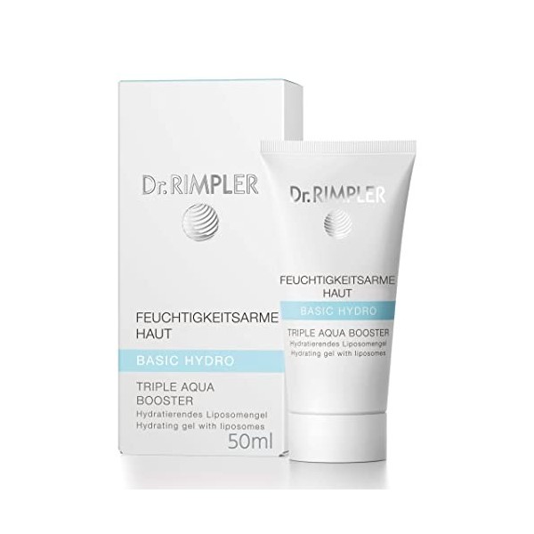 Dr. Rimpler crème hydratante pour un effet fraîcheur maximale « Triple Aquaboost » Je soin du visage avec le jour I acide hya