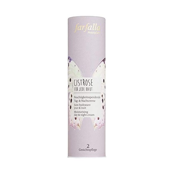 farfalla Cistrose Crème de jour et de nuit hydratante pour chaque peau 100 % cosmétique naturel certifié 30 ml