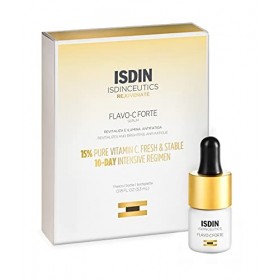 ISDIN ISDINCEUTICS FLAVO-C FORTE, sérum facial antioxydant avec 15% de vitamine C pure et fraîche, de vitamine E et dacide h