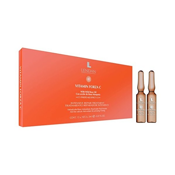 Lendan Forza C Vitamine intensif Soin réparateur 12 fioles X 2 ml.