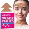 Patchs ant rides frontales - Akissos 160 PCS DIY Multipurpose Easy to Use & Effective Anti-Aging Triangular Cotton Face Lift 