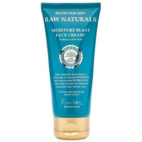 Recipe For Men Raw Naturals Moisture Blast Face Cream Long Lasting Hydration Suitable for Normal and Dry Skin with Coconut Oi