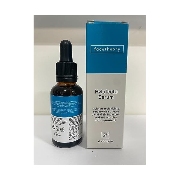 Hylafecta 2% Sérum Acide Hyaluronique S14 | Sérum Visage | Hydrate la peau et améliore lélasticité de la peau | Apaise les i