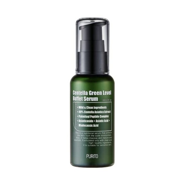 PURITO Centella Green Level Buffet Serum 60ml - for skin nourishing, rejuvenating & whitening