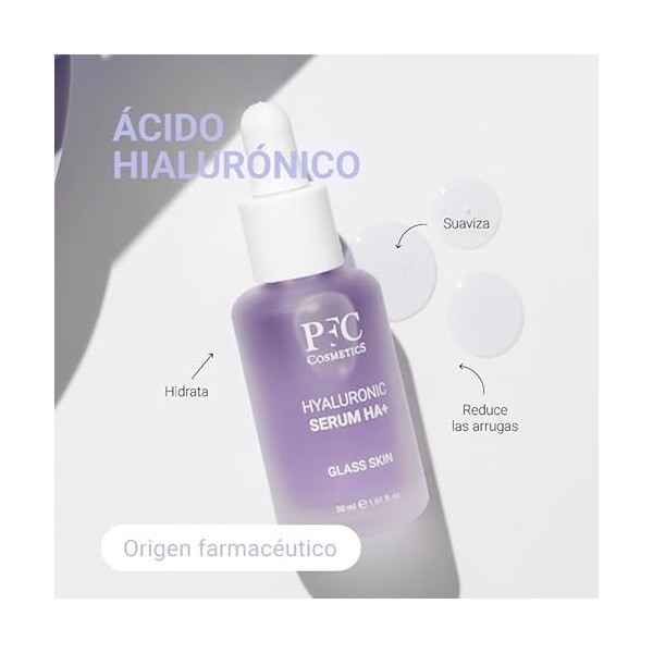 PFC Cosmetic Sérum visage Hyaluronic Serum Ultra Hydratant 30 ml Acide Hyaluronique +2,2% Traitement pour peau plus lisse eff