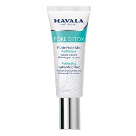 Mavala - Fluide Hydra-Mat Perfecteur Pore Détox - Soin Hydratant, Matifiant, Purifiant - Avec Épilobe Alpin - Sans Parfum - P