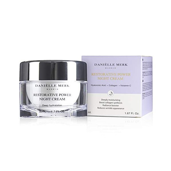 DANIÈLLE MERK - Restorative Power Night Cream Crème de nuit réparatrice - Crème au Collagène- Traitement anti-âge et anti-r