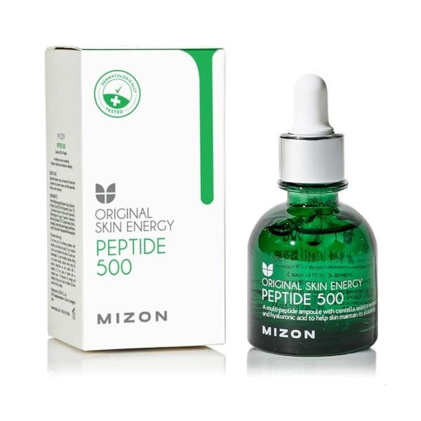 [Mizon] Peptide 500, Original Skin Energy 30ml Korean Skincare - 45% de solution peptidique, Sérum anti-rides, hydratant, A