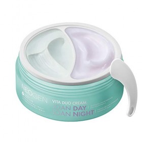 Neogen Joan Kim Vita Duo Cream, Joan Day and Night Cream, crème double coréenne, ingrédients naturels Thé vert et vitamine C,