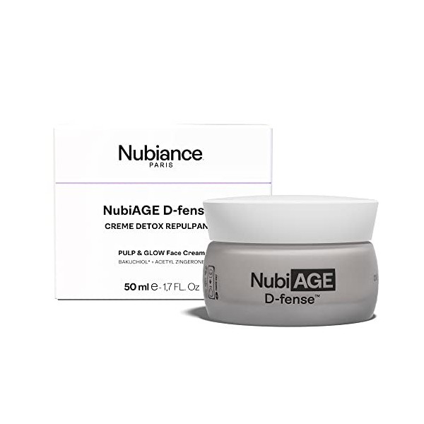 NUBIANCE - NubiAGE D-fense - Forte Concentration en Bakuchiol- Creme Anti Ride - Creme Hydratante Visage - Anti Age - Anti Ri