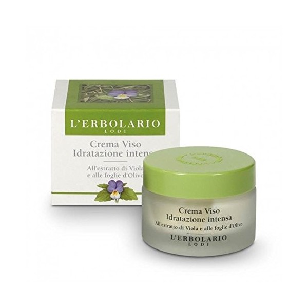 LErbolario - Crème visage hydratation intense à lextrait de violet et aux feuilles dolive - 50 ml