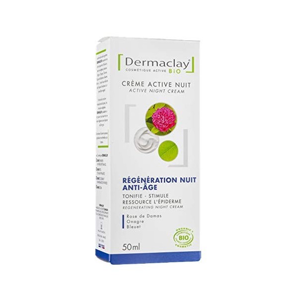 Crème de nuit intensive relaxante-régénérante Bio Dermaclay