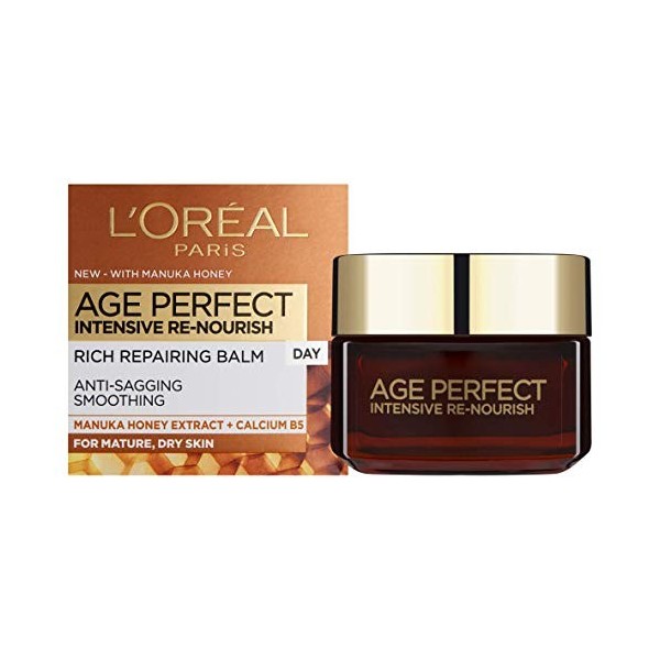 LOreal Paris Age Perfect Intensive Renourish Crème de Jour au Miel de Manuka Peaux Matures et Sèches 50 ml