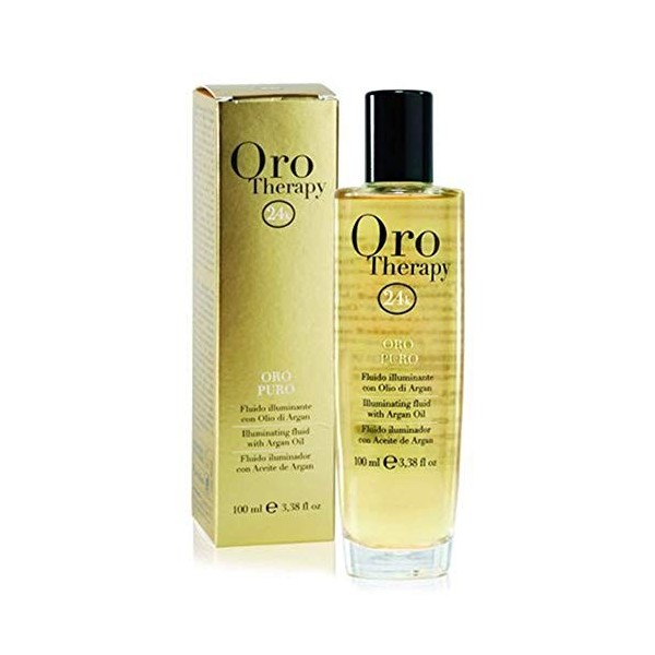 Fanola Oro Therapy Illuminating Fluid with Argan Oil and UV Filter, 100 ml