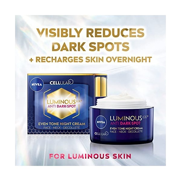 NIVEA Cellular Luminous630 Crème de nuit anti-taches Teinte uniforme 50 ml