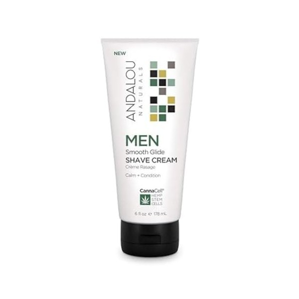 ANDALOU NATURALS Men Smooth Glide Shave Cream 178ml