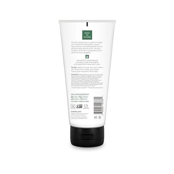 ANDALOU NATURALS Men Smooth Glide Shave Cream 178ml