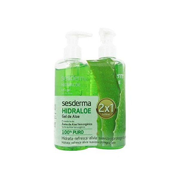 Sesderma Hidraloe Aloe Gel Corps Et Visage 2x250ml