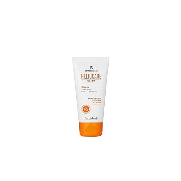 Heliocare Ultra 90 - Crème Solaire Visage SPF 50+, Très Haute Protection, Nourrit et Hydrate, Sans Résidu Blanc, Sans Effet M