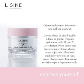 Crème de Jour Hydratante Teintée 50 ml - Soin Visage pour Peaux Normales - avec Cire dAbeille, Huile de Jojoba, Agents Hydra