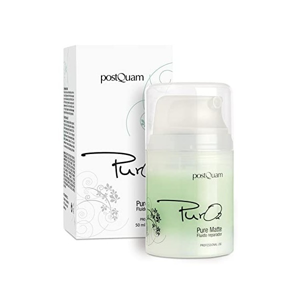 PostQuam - Creme Jour Matifiante - Texture Gel | Creme Hydratante Matifiante Visage, Crema Pelle Grassa 50 ml