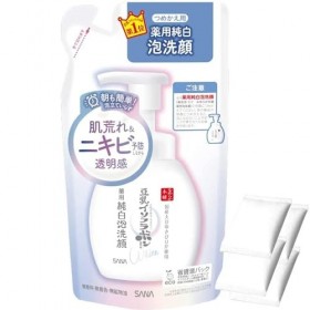Sana Nameraka Honpo Soy Milk Isoflavone Medicinal Foam Face Wash Refill 200ml