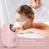 Vapeur Faciale Hydratante, Machine à Vapeur pour le Visage Nano, Humidificateur Dair, Purificateur Dair de Bureau, Pulvéris