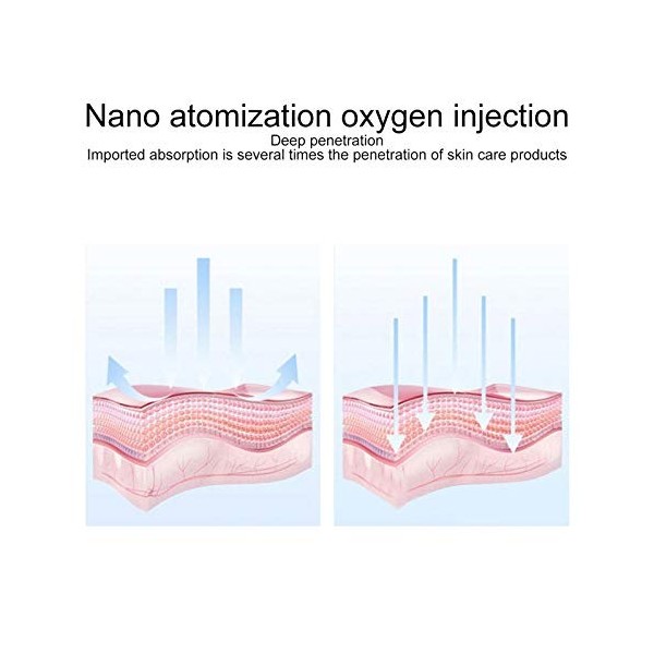 OKJHFD Pulvérisateur Portatif Doxygène De leau, Machine Portative Dinjection Doxygène Hydratante De Peau De Visage, Dispo