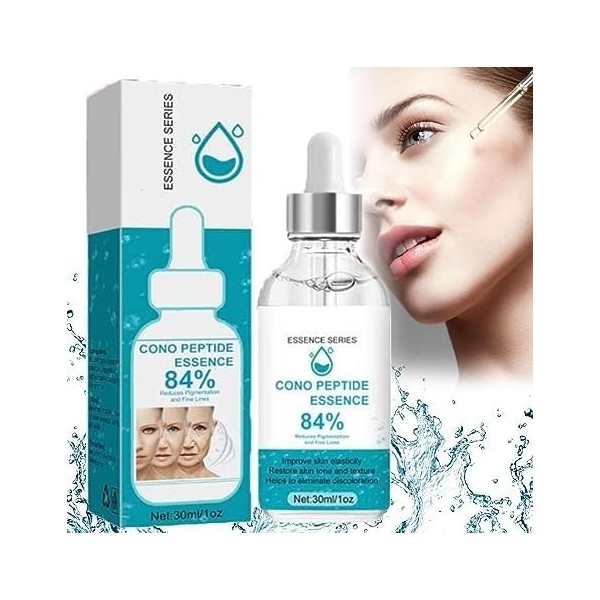 Cono Peptide Essence 84%, Cono Peptide Essence Sérum anti-âge anti-rides, 2024 Best Cono Peptide Essence 84% Size : 5pcs 