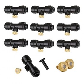 YINGHUA Bouilles de Brume Kit Boes de Brouillard for Le système de brumisation de terrasse xiaoyu Color : Schwarz 