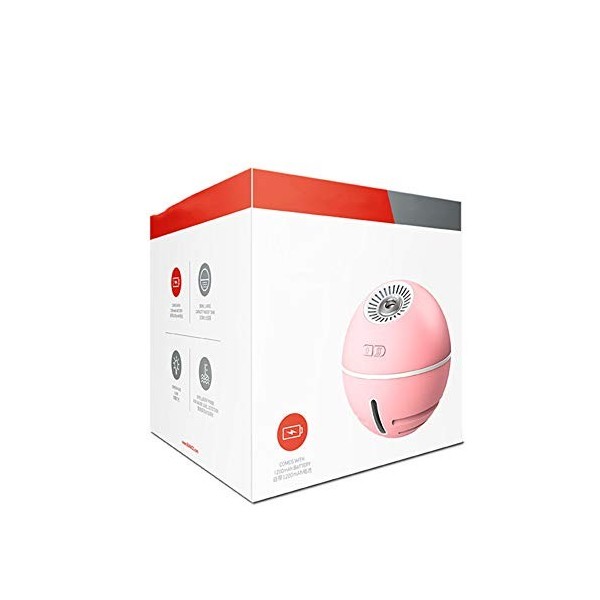 Mini humidificateur, conception pratique, pas de corrosivité, spray fin, veilleuse colorée, nano atomisation, hydratant, sûr 