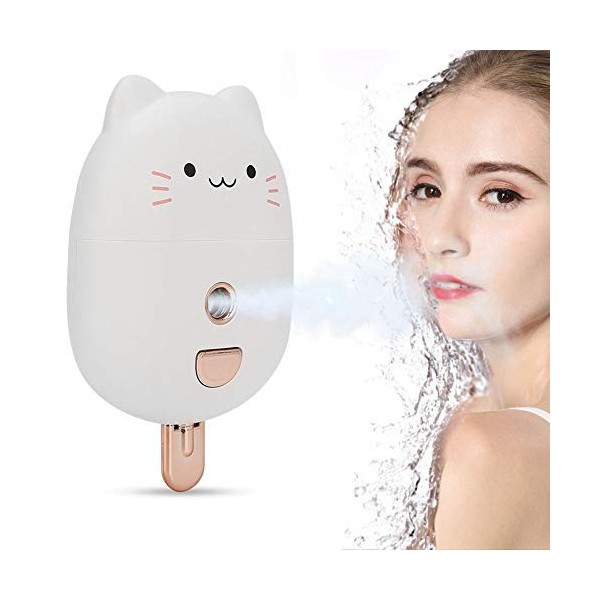 HEIMP Face Sprayer, Protable USB Nano Self Defense Alarm Mist Spray Humidifier Face Hydration Sprayer Facial Steamers Humidif